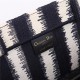 LARGE Dior BOOK TOTE D-Stripes Embroidery Blue High