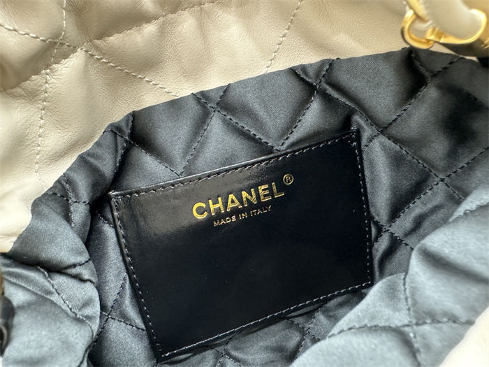 Chanel 22 MINI HANDBAG Patchwork Shiny Calfskin & Gold-Tone Metal AS3980 High