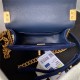 Chanel MINI BOY Chanel MESSENGER BAG Velvet & Gold-Tone Metal AS3315 Navy A