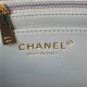 Chanel MINI FLAP BAG With Top Diamond Handle Lambskin & Gold-Tone Metal AS4140 Grey A