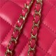 Chanel MINI FLAP BAG With Top Diamond Handle Lambskin & Gold-Tone Metal AS4140 Fuchsia A