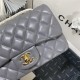 Mini CLASSIC HANDBAG Lambskin Gold Metal Grey B