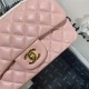 Mini CLASSIC HANDBAG Lambskin Gold Metal Pink B