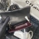 Mini CLASSIC HANDBAG Lambskin Silver Metal Black B