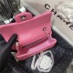 Mini CLASSIC HANDBAG Lambskin Silver Metal Pink B