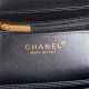 Chanel SMALL FLAP BAG WITH TOP HANDLE AS5166 Grained Calfskin Black High