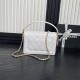 Chanel SMALL FLAP BAG WITH TOP HANDLE AS5166 Grained Calfskin White High