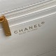 Chanel SMALL FLAP BAG WITH TOP HANDLE AS5166 Grained Calfskin White High