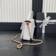 Chanel SMALL FLAP BAG WITH TOP HANDLE AS5166 Grained Calfskin White High