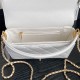 Chanel SMALL FLAP BAG WITH TOP HANDLE AS5166 Grained Calfskin White High