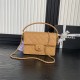 Chanel SMALL FLAP BAG WITH TOP HANDLE AS5166 Grained Calfskin Camel High