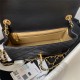 Mini FLAP BAG Lambskin Gold-Metal AS1787 Black A