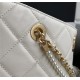 Shopping Bag Calfskin Crystal Pearls & Gold-Tone Metal White A (OUT OF STOCK)