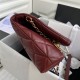 Shopping Bag Calfskin Crystal Pearls & Gold-Tone Metal Burgundy A (OUT OF STOCK)