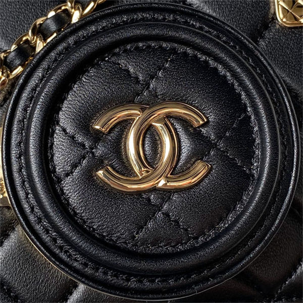 Chanel CAMERA BAG AS4817 Lambskin Black A