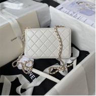 Chanel CAMERA BAG AS4817 Lambskin White A