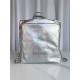 Chanel 22 BACKPACK Shiny Calfskin & Silver-Tone Metal AS3313 Silver High