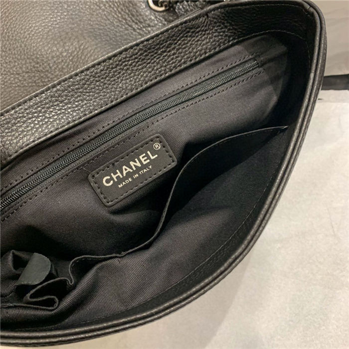 Chanel FLAP BAG Calfskin A8095 Black High