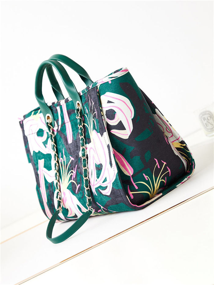 LARGE SHOPPING BAG A66941 Multicolour Green High