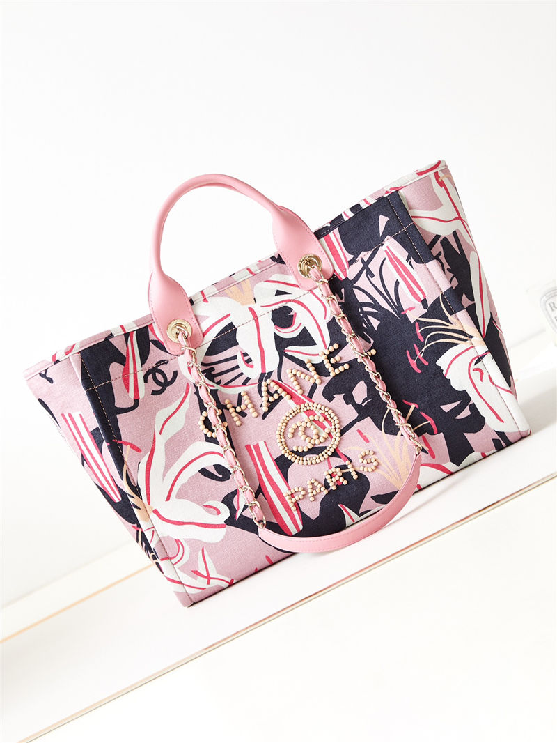 LARGE SHOPPING BAG A66941 Multicolour Pink High