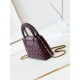 Chanel MINI SHOPPING BAG AS4416 Shiny Aged Calfskin & Gold-Tone Metal Burgundy High