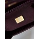 Chanel MINI SHOPPING BAG AS4416 Shiny Aged Calfskin & Gold-Tone Metal Burgundy High