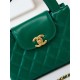 Chanel MINI SHOPPING BAG AS4416 Shiny Aged Calfskin & Gold-Tone Metal Green High