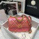 Chanel 19 FLAP BAG Iridescent Calfskin Gold-Tone Silver-Tone Ruthenium-Finish Metal High