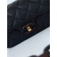 Chanel MINI FLAP BAG AS4165 Lambskin & Ash-Wood Black High