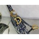 SADDLE BAG Dior Oblique Embroidery Blue High