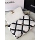 LARGE Chanel 19 Flap Bag Calfskin Crochet Black High