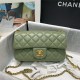 Mini FLAP BAG Lambskin Gold-Metal AS1787 Green A