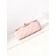 SMALL FLAP BAG WITH TOP HANDLE Shiny Lambskin & Gold-Tone Metal AS4023 Pink A