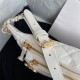 Chanel BELT BAG Aged Calfskin Gold-tone Metal AS1077 White High