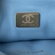 Chanel WAIST BAG AS3225 Grained Shiny Calfskin & Gold-Tone Metal Blue A