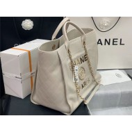 LARGE SHOPPING BAG Shiny Calfskin Crystal Pearls Strass Enamel Gold-Tone & Ruthenium-Finish Metal High