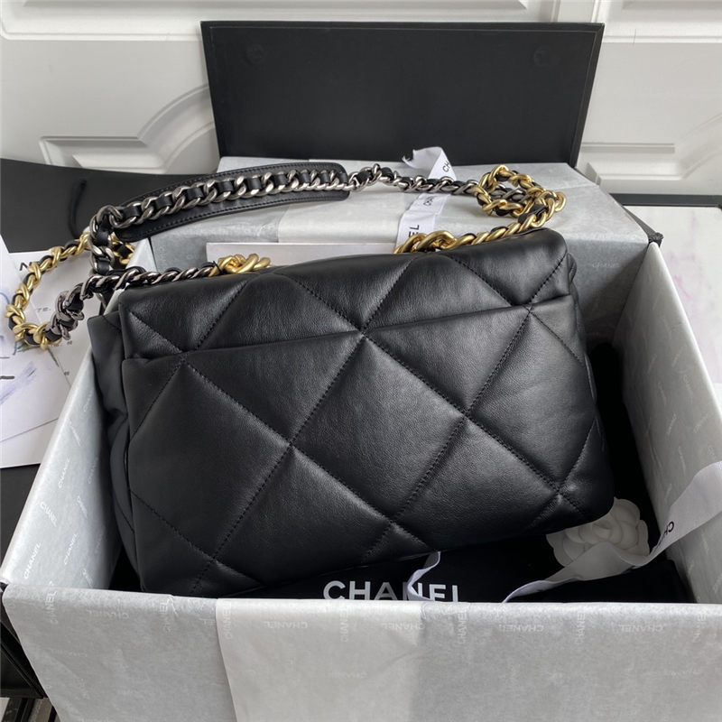 Large Chanel 19 Flap Bag Goatskin/Lambskin High