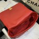 Maxi Chanel 19 Flap Bag Goatskin/Lambskin Red High