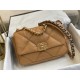 Chanel 19 Flap Bag Goatskin/Lambskin Camel High