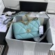 Chanel 19 Flap Bag Goatskin/Lambskin Light Blue High