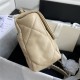 Chanel 19 Flap Bag Goatskin/Lambskin Beige High