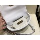 Waist Chanel 19 Flap Bag Lambskin/Goatskin White High