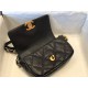 Waist Chanel 19 Flap Bag Lambskin/Goatskin Black High