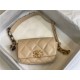 Waist Chanel 19 Flap Bag Lambskin/Goatskin Beige High