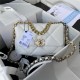 Chanel 19 Flap Bag Goatskin/Lambskin White High