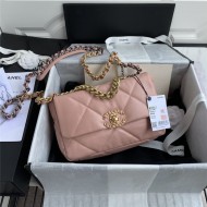 Chanel 19 Flap Bag Goatskin/Lambskin Pink High