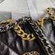 Chanel 19 Flap Bag Shiny Crumpled Calfskin Black High