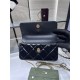 Chanel FLAP PHONE HOLDER WITH CHAIN AP4167 Shiny Lambskin & Gold-Tone Metal Black High