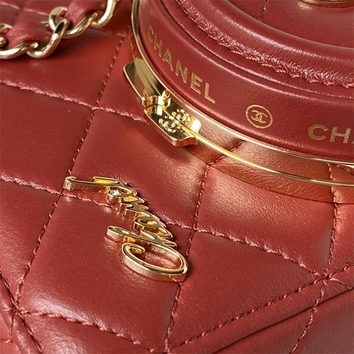 Chanel CAMERA BAG AS4817 Lambskin Burgundy A