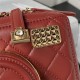 Chanel CAMERA BAG AS4817 Lambskin Burgundy A